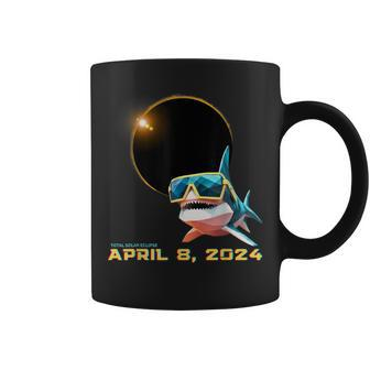 2024 Solar Eclipse Shark Solar Eclipse Glasses Coffee Mug - Seseable