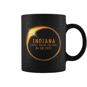 2024 Solar Eclipse Indiana Usa Totality Coffee Mug | Mazezy UK