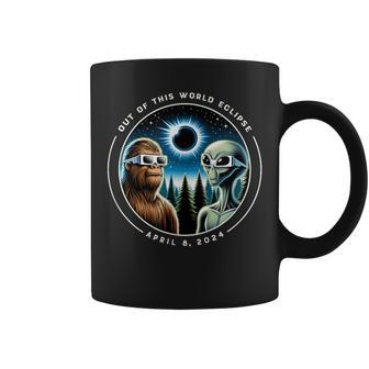 2024 Total Eclipse Bigfoot Alien Out Of This World Eclipse Coffee Mug - Seseable