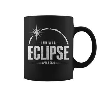 2024 Total Eclipse Path Of Totality Indiana 2024 Coffee Mug - Seseable