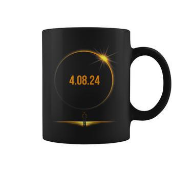 2024 Total Solar Eclipse America Totality April 8 2024 Coffee Mug | Mazezy