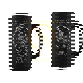 2024 Total Solar Eclipse April 8 Rooster With Glasses Coffee Mug - Thegiftio