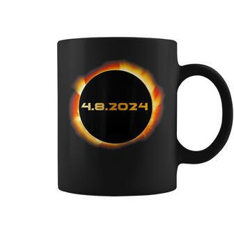 2024 Total Solar Eclipse April 8 Spring In North America Coffee Mug - Seseable