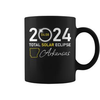 2024 Total Solar Eclipse Arkansas State Coffee Mug - Monsterry DE