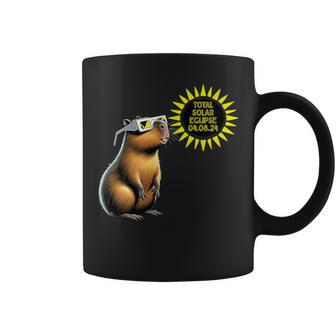 2024 Total Solar Eclipse Capybara Solar Eclipse 2024 Coffee Mug - Thegiftio UK
