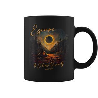 2024 Total Solar Eclipse Escape To Eclipse Serenity Coffee Mug - Seseable
