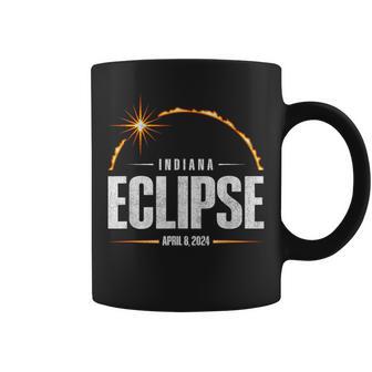 2024 Total Solar Eclipse Indiana Total Eclipse 2024 Coffee Mug - Monsterry DE