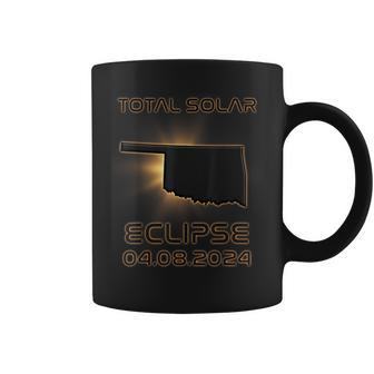 2024 Total Solar Eclipse Oklahoma Oklahoma Eclipse Coffee Mug | Mazezy