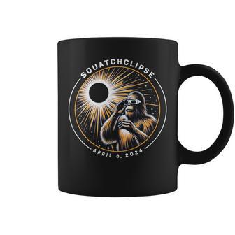 2024 Total Solar Eclipse Squatchclipse Bigfoot Sasquatch Coffee Mug - Monsterry AU