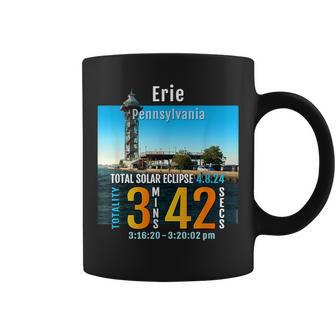 2024 Total Solar Eclipse Totality In Erie Pennsylvania 25 Coffee Mug - Monsterry DE