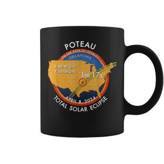 2024 Total Solar Eclipse Totality Poteau Oklahoma 27 Coffee Mug | Mazezy