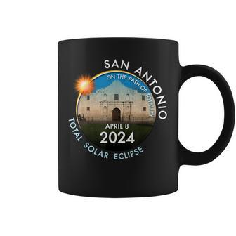 2024 Total Solar Eclipse Totality In San Antonio Texas 26 Coffee Mug - Monsterry