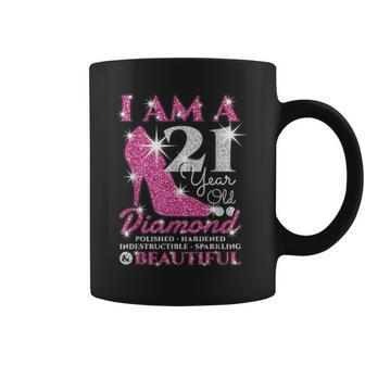 I Am A 21 Year Old Diamond 21St Birthday Coffee Mug - Thegiftio UK