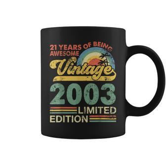 21St Birthday Born In 2003 21 Years Old Vintage 2003 Coffee Mug - Monsterry