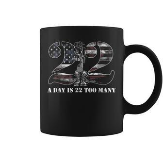 22 Day Is 22 Too Many Help Veterans Veteran Lives Matter Coffee Mug - Monsterry
