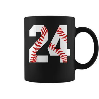 24 Baseball Lover Twenty-Four Player Baseball Mom Jersey Coffee Mug - Monsterry DE
