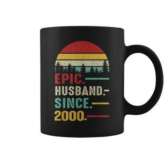 24Th Wedding Anniversary For Him Epic Husband Since 2000 Coffee Mug - Thegiftio UK
