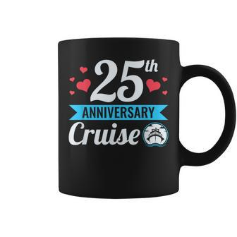 25Th Anniversary Cruise His And Hers Matching Couple Coffee Mug - Monsterry DE
