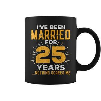 25Th Wedding Anniversary Couples Married For 25 Years Coffee Mug - Monsterry AU