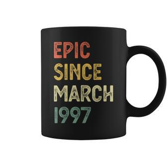 27Th Birthday Epic Since March 1997 27 Years Old Coffee Mug | Mazezy