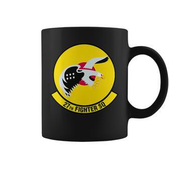 27Th Fighter Squadron Langley Fighter F-22 Military Patch Coffee Mug - Monsterry