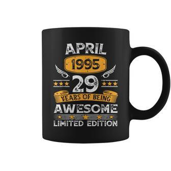 29 Years Old Vintage April 1995 29Th Birthday Mens Coffee Mug | Mazezy