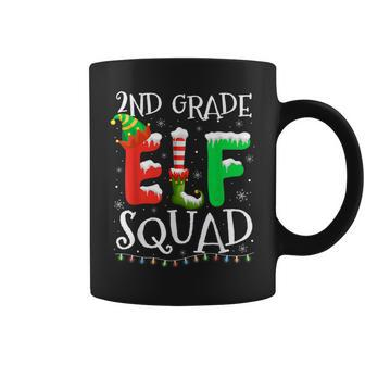 2Nd Grade Elf Squad Teacher Christmas Students Coffee Mug - Seseable