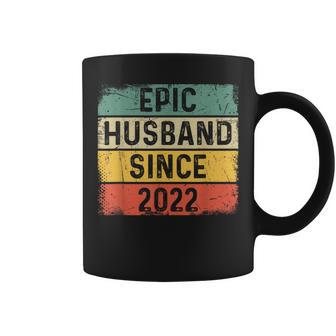 2Nd Year Wedding Anniversary Best Epic Husband Since 2022 Coffee Mug - Thegiftio UK