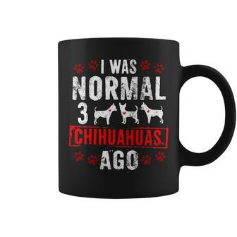 3 Chihuahuas Ago Chias Chi Chi Pups Dogs Coffee Mug | Mazezy