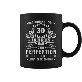 30 Jahre Zur Perfektion Gereift 30Th Birthday Black Tassen - Seseable