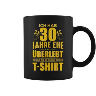 30 Jahreerheiratet Slogan Tassen - Seseable