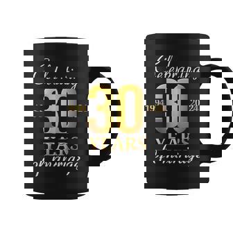 30 Years Of Marriage Est 1994 2024 30Th Wedding Anniversary Coffee Mug - Thegiftio
