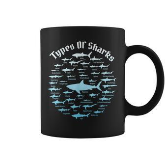 38 Types Of Shark Academic Educational Ocean Coffee Mug - Monsterry DE