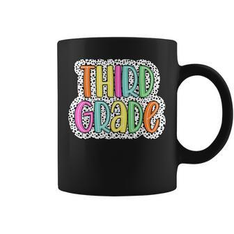 3Rd Grade Back To School Third Grade Teacher Dalmatian Dots Coffee Mug - Seseable