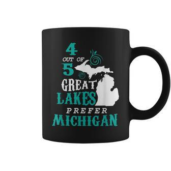 4 Out Of 5 Great Lakes Michigan Michigander Detroit Coffee Mug - Monsterry