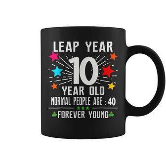 40 Years Old Birthday Leap Year 10 Year Old 40Th Bday Coffee Mug - Seseable