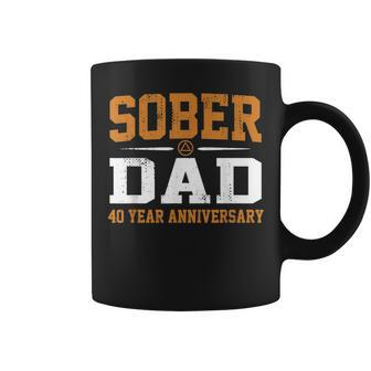 40 Years Sober Dad Aa Alcoholics Anonymous Recovery Sobriety Coffee Mug - Monsterry