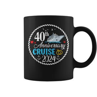 40Th Anniversary Cruise 2024 Matching Couples Wedding Coffee Mug - Monsterry DE
