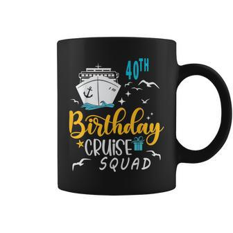 40Th Birthday Cruise Squad 2024 Matching Party Family Coffee Mug - Monsterry