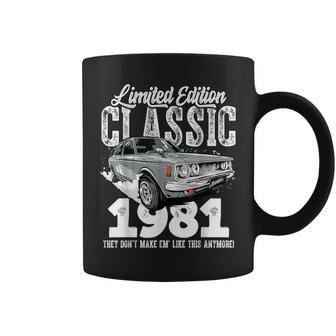 42Nd Birthday Vintage Classic Car 1981 B-Day 42 Year Old Coffee Mug - Monsterry AU