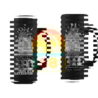 44 Cumpleaños 1980 Edición Limitadaintage 44 Años Taza de café - Regaloses