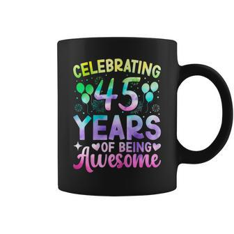 45Th Birthday 45 Year Old Tie Die Birthday Coffee Mug | Mazezy
