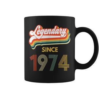 45Th Birthday Legendary Since 1974 Vintage Retro Women Coffee Mug - Monsterry DE