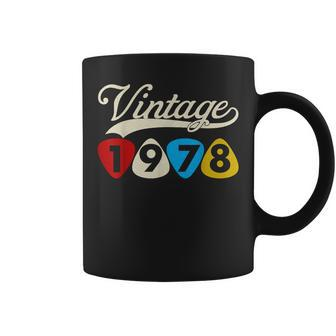 46Th Birthday Guitar Pick Retro Vintage 1978 Coffee Mug - Monsterry