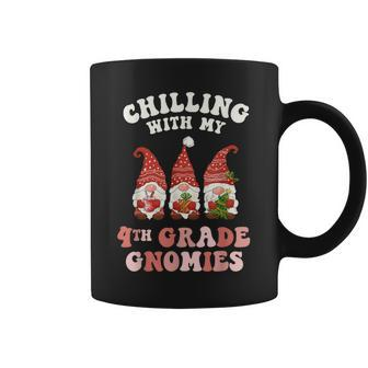 4Th Grade Teacher Christmas Chilling With My Gnomies Fourth Coffee Mug - Thegiftio UK