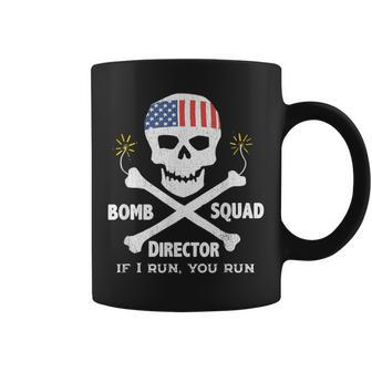 4Th Of July Fireworks Bomb Squad Director With Skull Coffee Mug - Monsterry AU