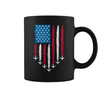 4Th Of July Fourth 4 Patriotic Usa Flag Fighter Jets Kid Coffee Mug - Monsterry UK
