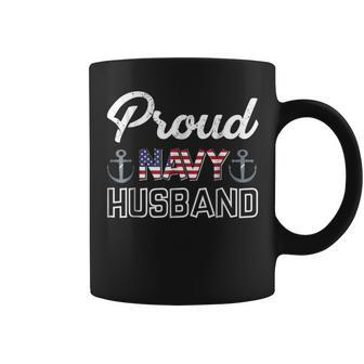 4Th Of July Proud Navy Husband Coffee Mug - Monsterry AU