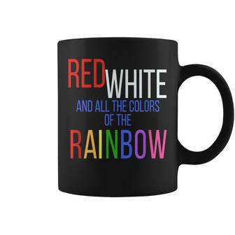4Th Of July Gay Pride Rainbow America Equal Rights Coffee Mug - Monsterry UK