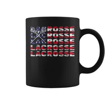 4Th Of July Lacrosse Stick Lax American Flag Patriotic Coffee Mug - Monsterry UK